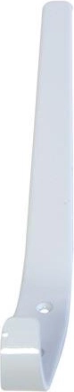 Velika zidna vješalica 75 × 120 mm, crna, set 5 kom