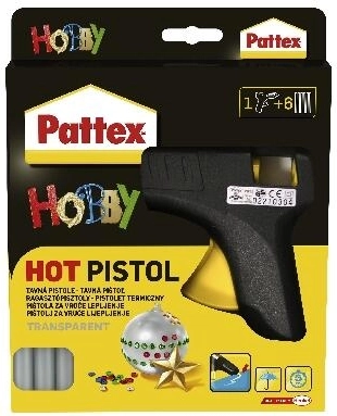 Toplinski pištolj za lijepljenje 70 W, promjer 11 mm sa 6 štapića Pattex