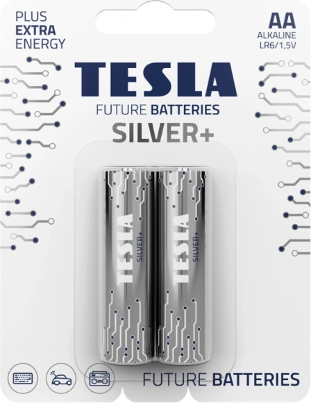Alkalne baterije Tesla Silver+ LR6 AA 2 kom