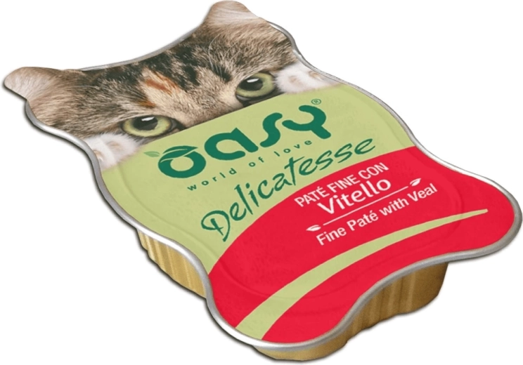 Oasy Delicatesse pašteta od teletine za mačke 85 g