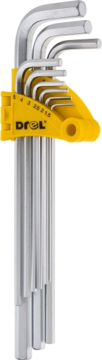 Set imbus ključeva 1,5–10 mm, 9 dijelova, produženi DREL