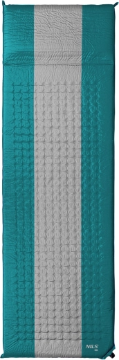 Samonapuhujuća prostirka s jastukom NILS Camp zelena