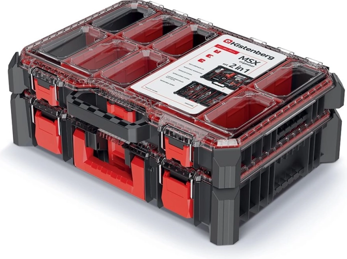 Set plastičnih organizatora 54,3 × 39 × 20 cm – crna