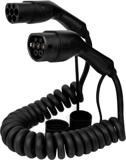 Spiralni kabel za punjenje Type 2 Defenzo Spiro AC 11 kW, 5 m