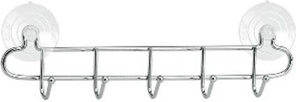 Kupaonska vješalica s 5 kukica, širina 32 cm, krom