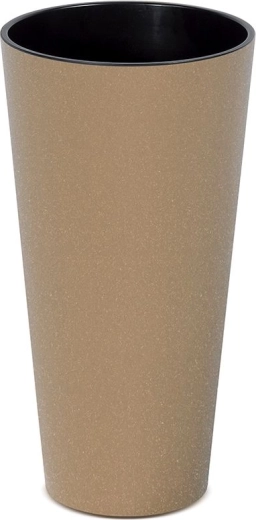 Saksija Tubus Slim Eco Wood 30 cm s uloškom – naturo