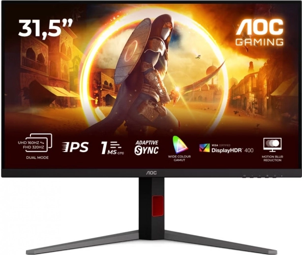 monitor 31,5" aoc u32g4u fast ips 4k 160 hz hdmi i displayport