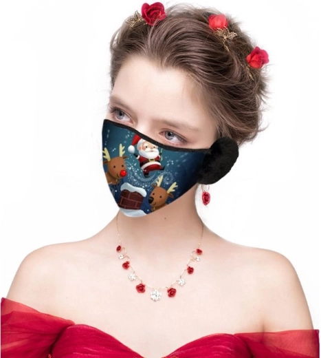 Božićna maska s ušnim štitnicima - sob