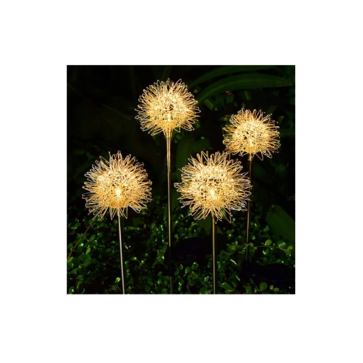 Solarna vrtna svjetiljka maslačak LED toplo bijela 68 cm