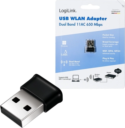 Bežični USB WLAN AC adapter, 650 Mb/s