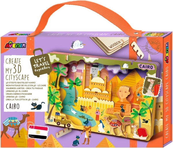 Drvene 3D puzzle gradska panorama Kaira AVENIR