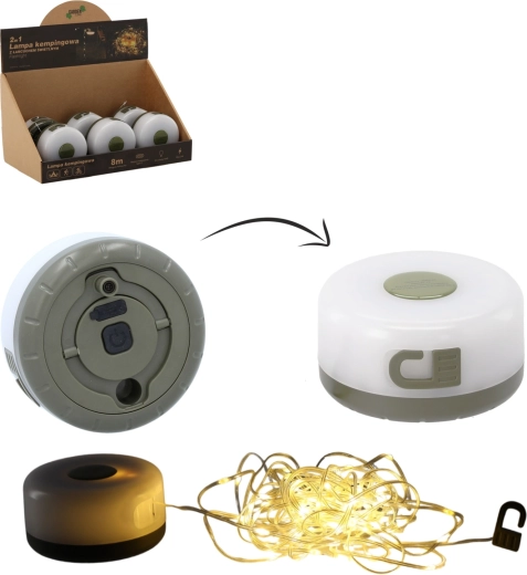 Kamp LED lampa s 8 m svjetlosnim lancem, USB‑C