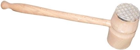 Jednostrana bat za meso 33 cm drvo i metal