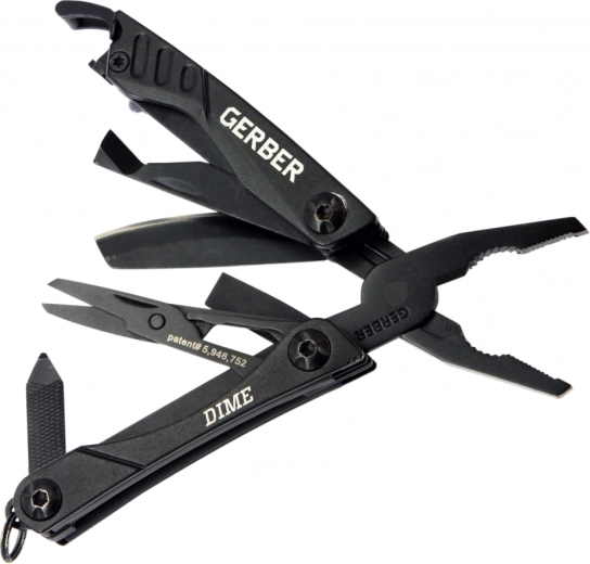 Gerber Dime Multi-Tool crni multifunkcionalni alat s 12 funkcija