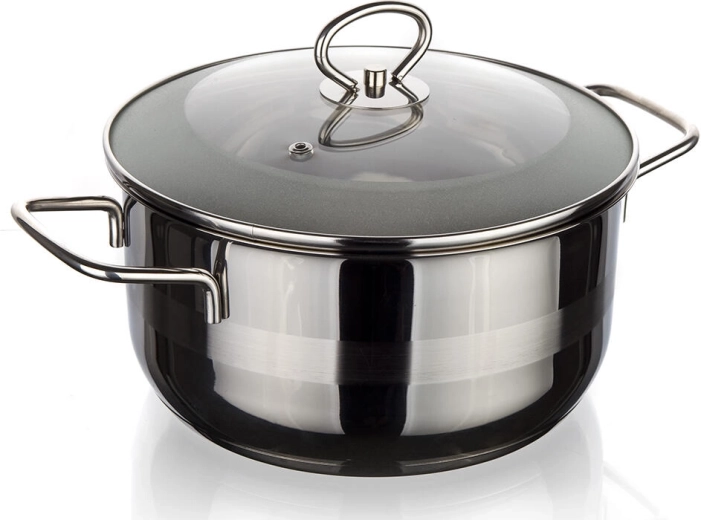 Nehrđajući lonac sa staklenim poklopcem 26 cm, 6,5 l MATTE New Line