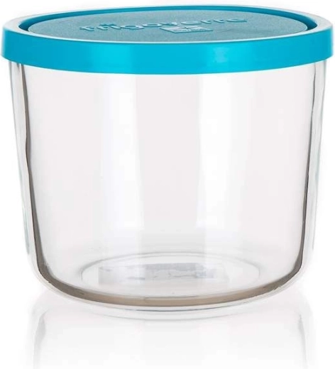 Staklena posuda FRIGOVERRE 813 ml, plavi poklopac