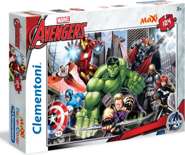 Puzzle CLEMENTONI Avengers Spremni za borbu MAXI 104 dijelova