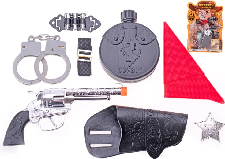 Western set – revolver 17 cm s dodatcima za male kauboje