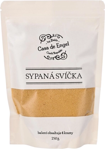 Vosak za sipane svijeće bež s 4 fitilja 250 g