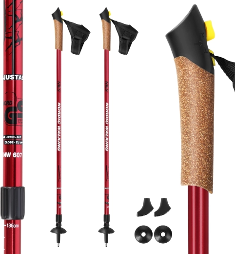 Nordic walking štapovi NILS EXTREME NW607 crveni