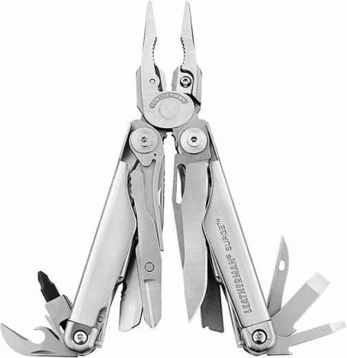Leatherman Surge multifunkcionalni alat, 21 funkcija, potpuno nehrđajući, srebrni