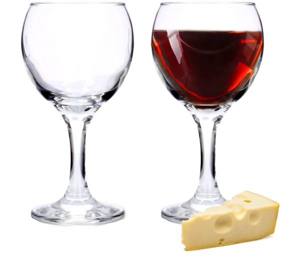 Set čaša za crno vino LAV Misket 210 ml – 6 kom