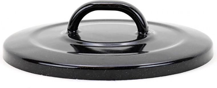 Poklopac BELIS Standard 20 cm – emajlirana crna s bijelim točkicama