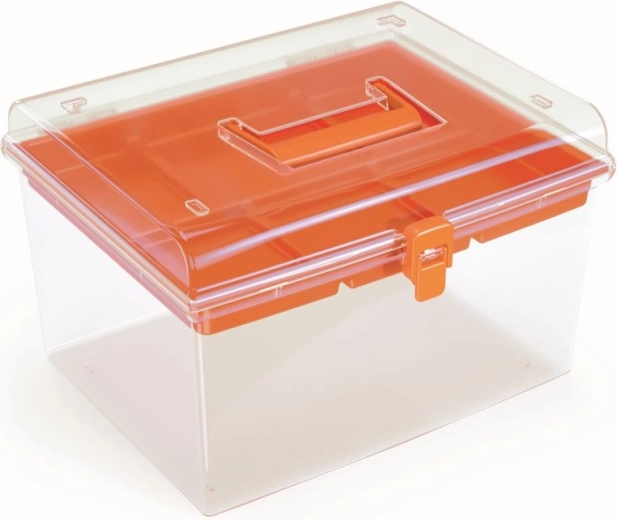 Plastični organizator za radionicu 292 × 250 × 185 mm, narančasti