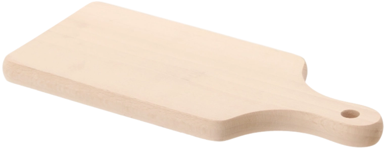 Drvena daska za rezanje od bukovine 27 × 11 cm s ručkom