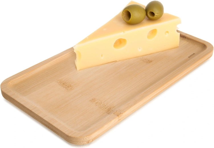 Bambusov tanjur za posluživanje grickalica 20 × 11 cm