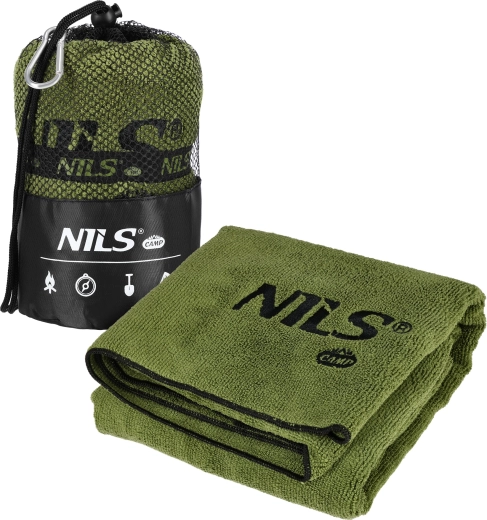 Frotir brzi sušeći ručnik NILS Camp khaki 120 × 60 cm