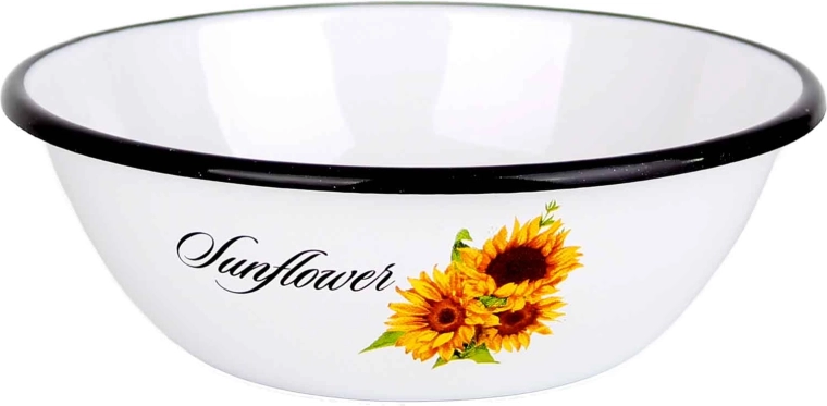 Emajlirana zdjela sa suncokretima 16 cm