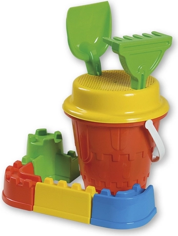 Androni set za pijesak – srednji dvorac s bedemima – Crveni