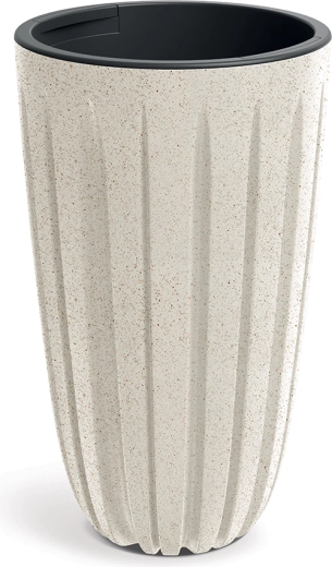 Eco Wood cvjetnjak, bijeli, promjer 29 cm