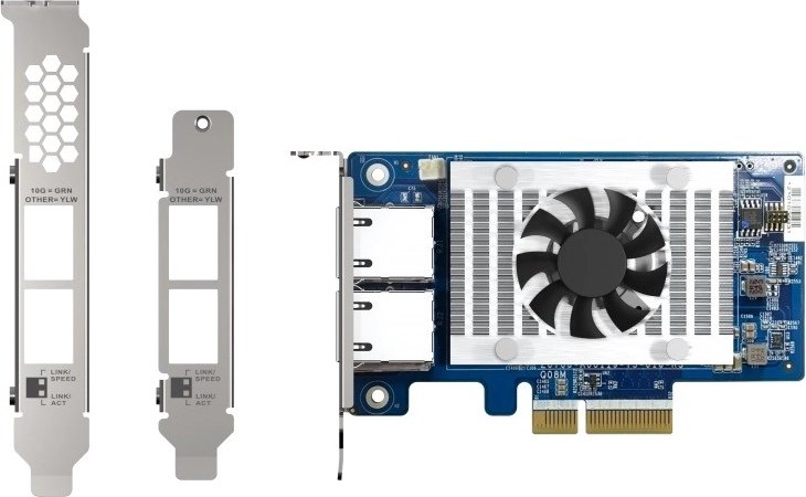 QNAP QXG-10G2T-X710 dvoprtna 10GbE PCIe mrežna kartica s Intel X710