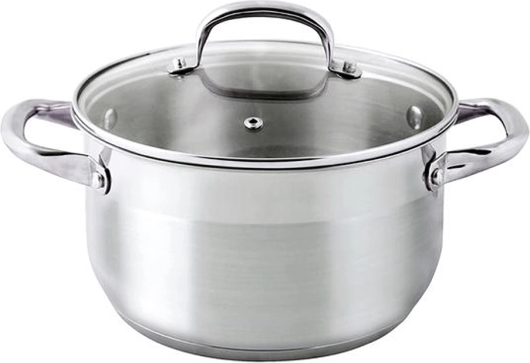 Nerezni lonac sa staklenim poklopcem 2,8 l, promjer 20 cm