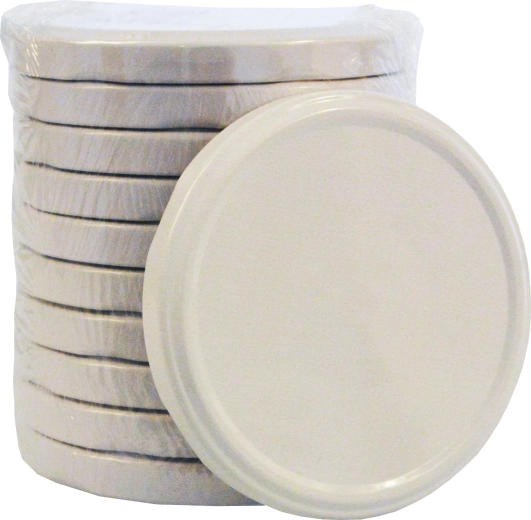 Poklop za staklenke za konzerviranje TWIST 89, bijeli (10 kom)