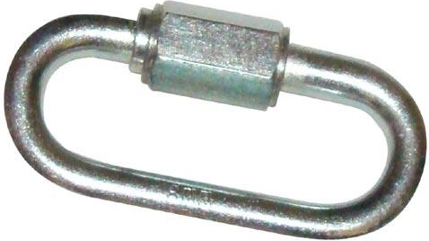 Čelična spojna karika M6 s navojnom maticom, 57 × 26 mm (10 kom)