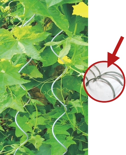 Aluminijska spiralna potporna šipka za biljke 10 mm, 180 cm