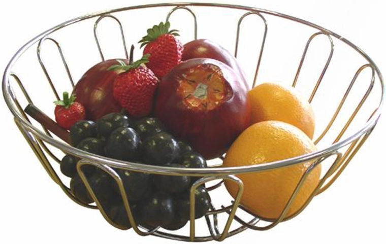 Zdjela za voće od kromiranog metala 24 × 11,5 cm