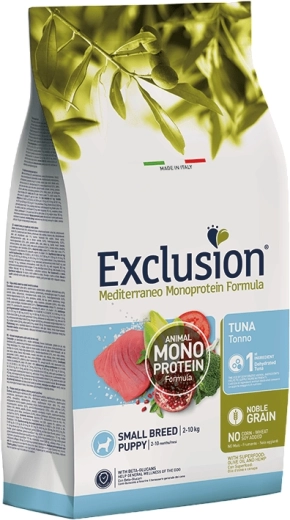 Exclusion Puppy Small granule za štence malih pasmina s tunom 2 kg