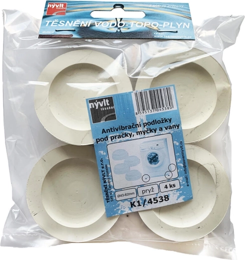 Antivibracijske podloške za perilicu rublja, perilicu posuđa i kadu (4 kom)