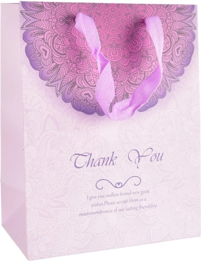 Poklon papirnata vrećica Thank You 16 × 10 × 32 cm