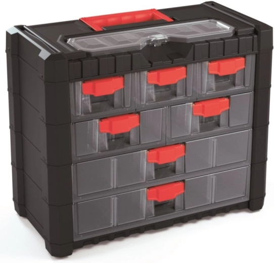 Plastični viseći organizator Multicase Cargo 400 × 200 × 326 mm, 7 ladica