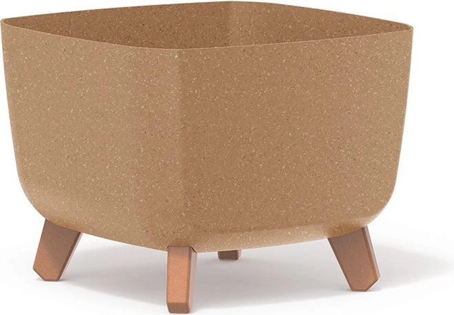 Žardinijera Gracia Square Eco Wood 29 × 29 × 22 cm, prirodna