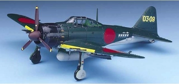 Model lovca Mitsubishi A6M5c Zero u mjerilu 1:72