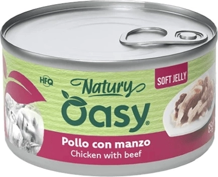 Oasy Natury Soft Jelly piletina s govedinom 150 g