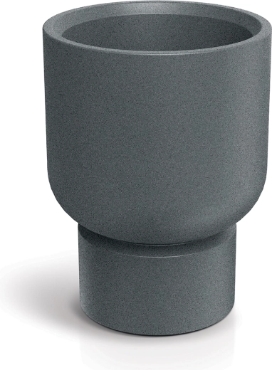 Vaza za cvijeće Molta Base Round Midl 40 cm granitno siva