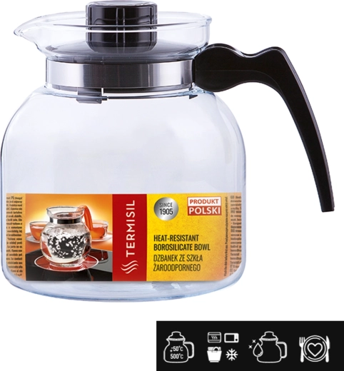 Vatrootporni vrč od borosilikatnog stakla 1,85 l TERMISIL Ewa