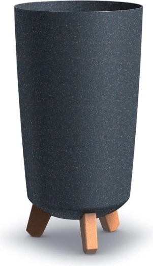 Žardinijera Gracia Tubus Slim Eco Wood 19,5 cm antracit